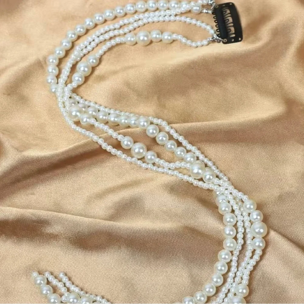 Faux Pearl‎ Braiding Hair Chain Sweet Hair Ropes Hair Styling Hair Accessories